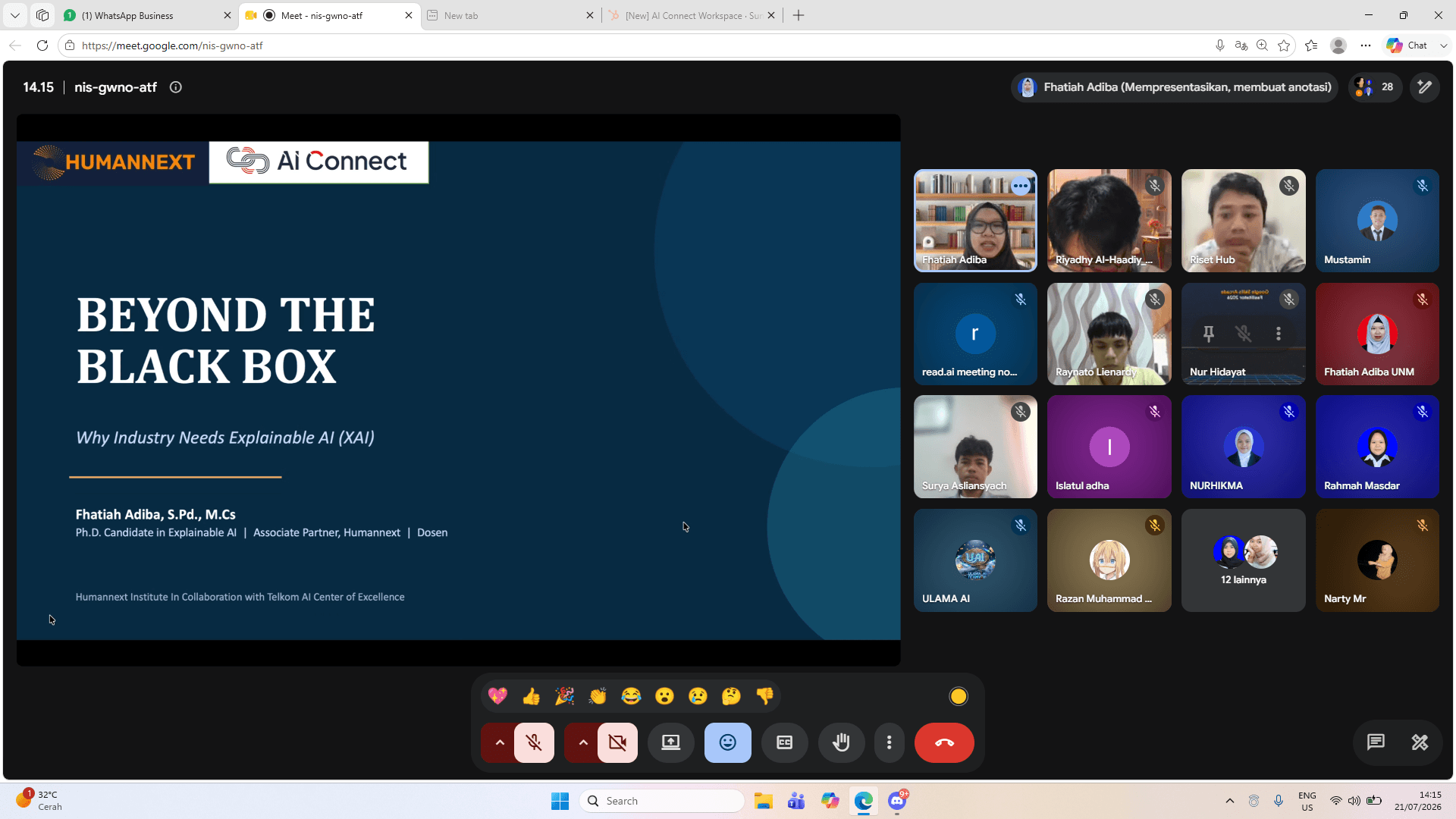 Telkom AI Connect Makassar Dukung Penyelenggaraan Webinar Beyond the Black Box, Kupas Urgensi Explainable AI